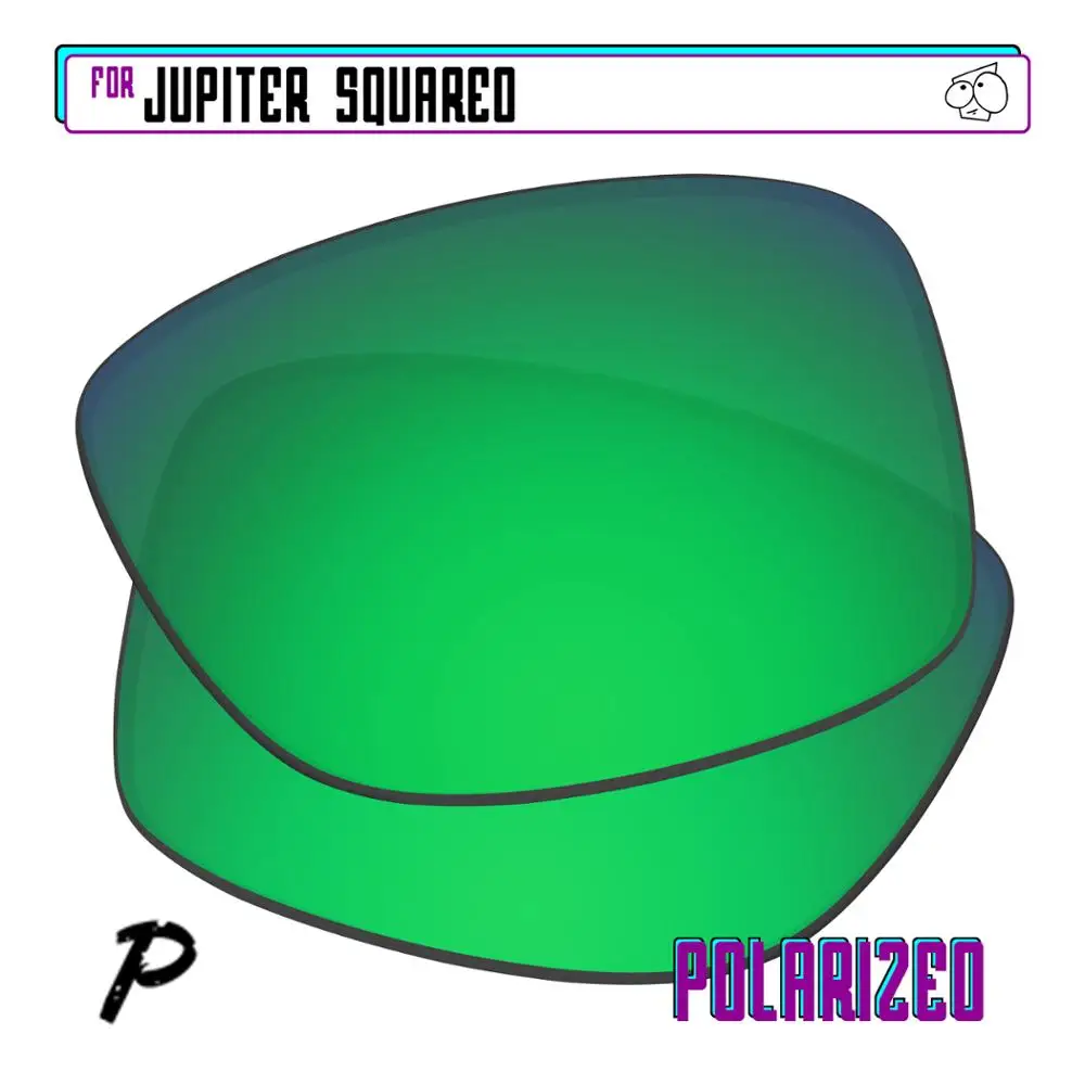 Ezreplace Jupiter Squared Occhiali Da Sole Polarizzati Lenti Di Ricambio Per-Oakley-Verde P