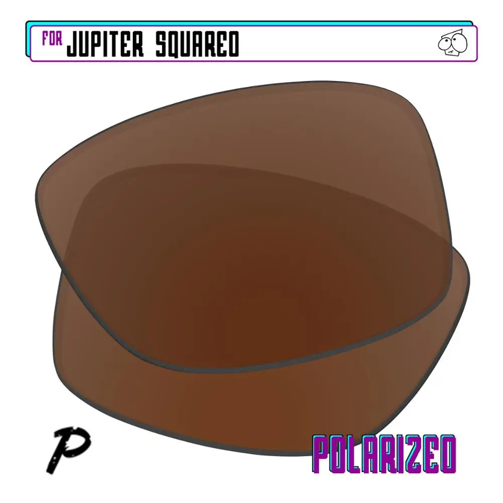 Ezreplace Jupiter Squared Occhiali Da Sole Polarizzati Lenti Di Ricambio Per-Oakley-Marrone P