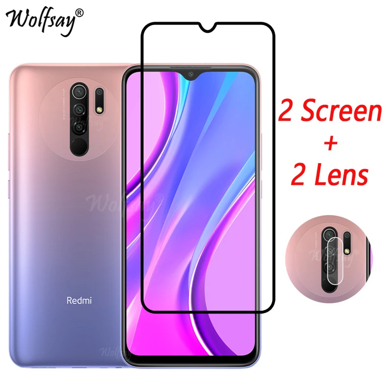 Vetro Temperato A Copertura Totale Per Xiaomi Redmi 9 Prime Pellicola Salvaschermo Per Redmi 9 Prime Camera Glass Per Redmi 9 Prime Glass 6.53