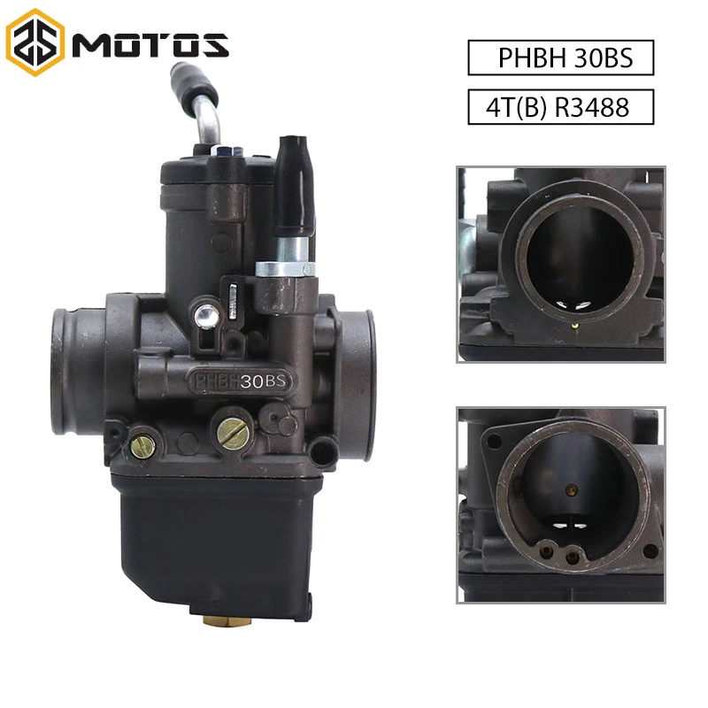 Carburatore Zs Motos Universale 30Mm Dellorto Phbh 30Bs 4T(B) R3488 Per Carburatore Phbh 50Cc-300Cc Dirt Pit Bike Racing