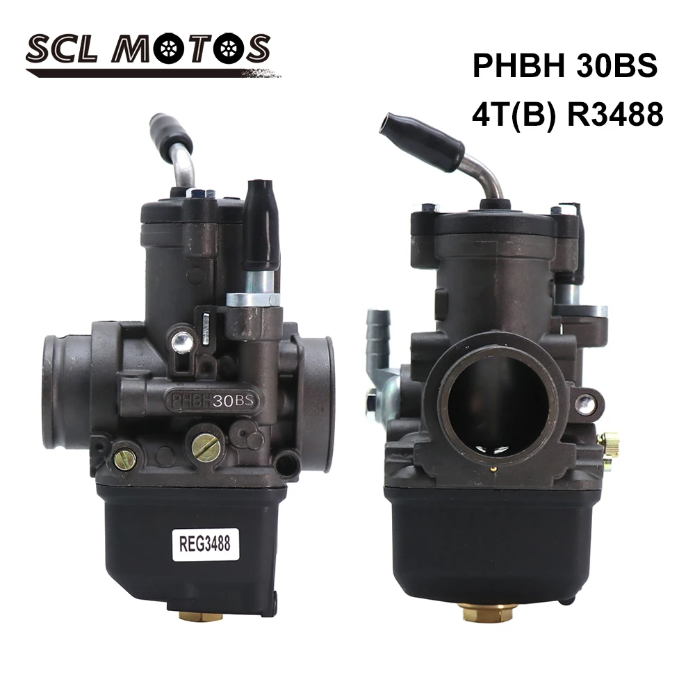 Scl Motos Universale 30 Millimetri Phbh 30Bs Nero Moto Carburatore Per 4T 50Cc-300Cc Motocross Dirt Pit Moto Accessori Nuovo