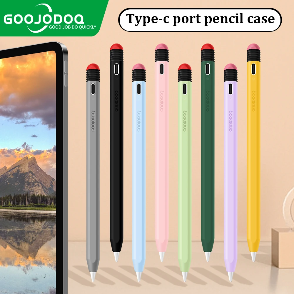 Per Ipad Pencil Case Per Gd 9Th 10Th 11Th 12Th Gen Type-C Pencil Cover In Silicone Per Apple Pencil Case Anti-Fall Funda