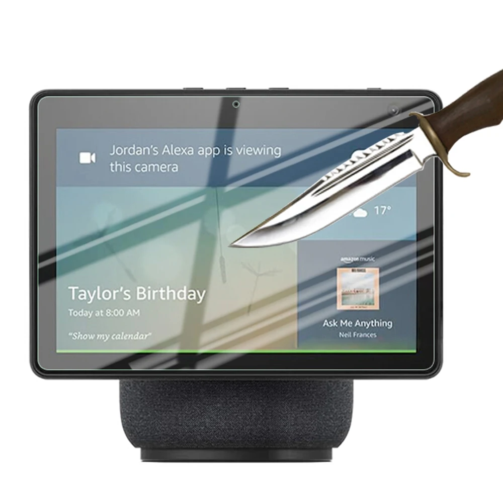1 Confezione Di Vetro Per Amazon Echo Show 5 8 10 Vetro Temperato Per Amazon Echo Show 8 Pellicola Salvaschermo Per Echo Show 5 Vetro Protettivo