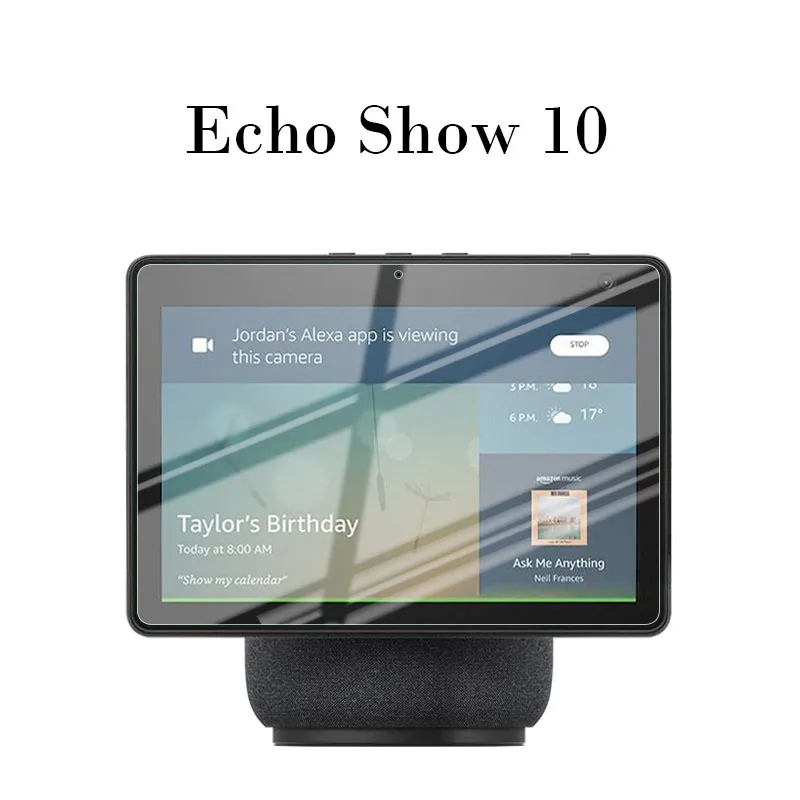 Vetro Temperato 2.5D Per Amazon Echo Show 10 Proteggi Schermo Per Amazon Echo Show 8 "Show 5 5.5" Cover Anteriore In Vetro Protettivo