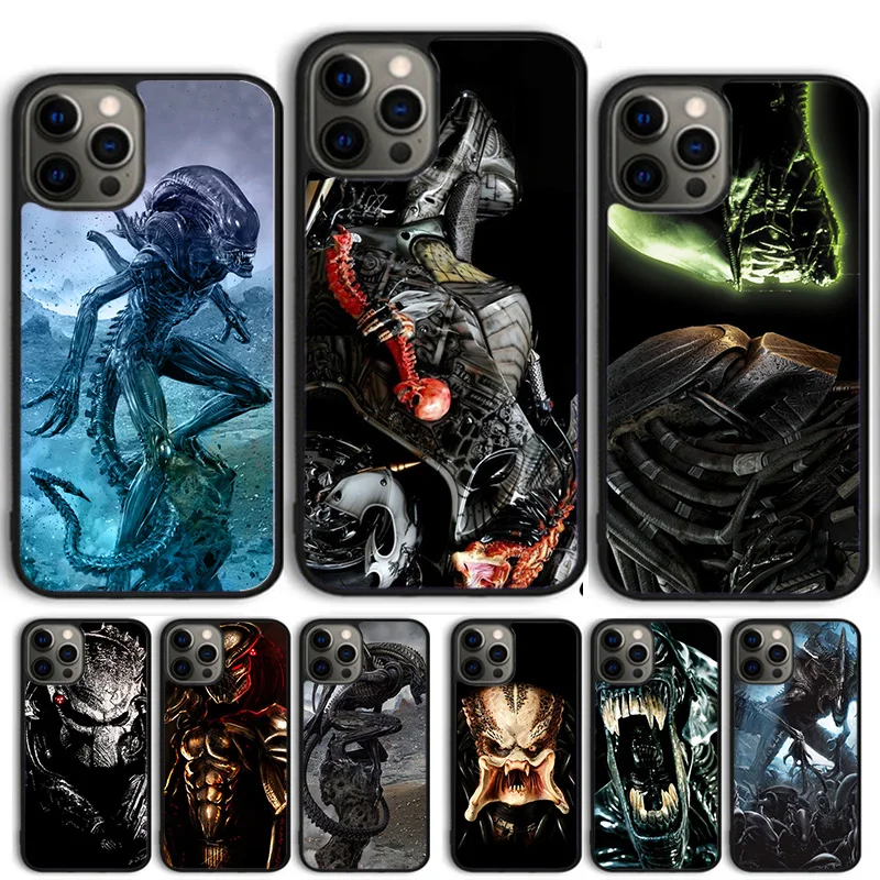 Custodia Per Telefono Alien Vs Predator Per Iphone 15 14 13 12 Pro Max Mini 11 Pro Max Xs X Xr 6S 7 8 Plus Se 2020 Coque Shell
