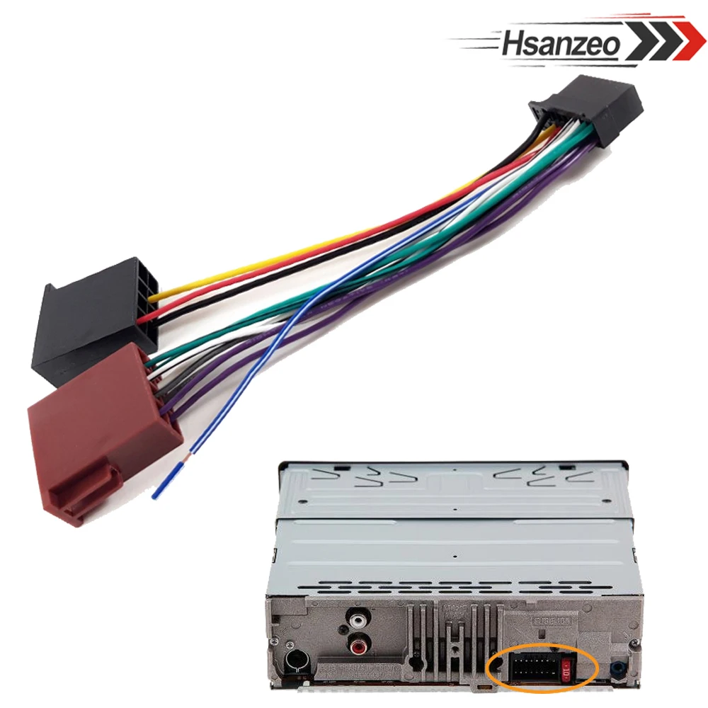 Hsanzeo 16 Pin Car Auto Stereo Radio Iso Cablaggio Connettore Cavo Adattatore Per Sony Cdx Cd Xr Xt Md Mdx Mex Wx Xav Xplod