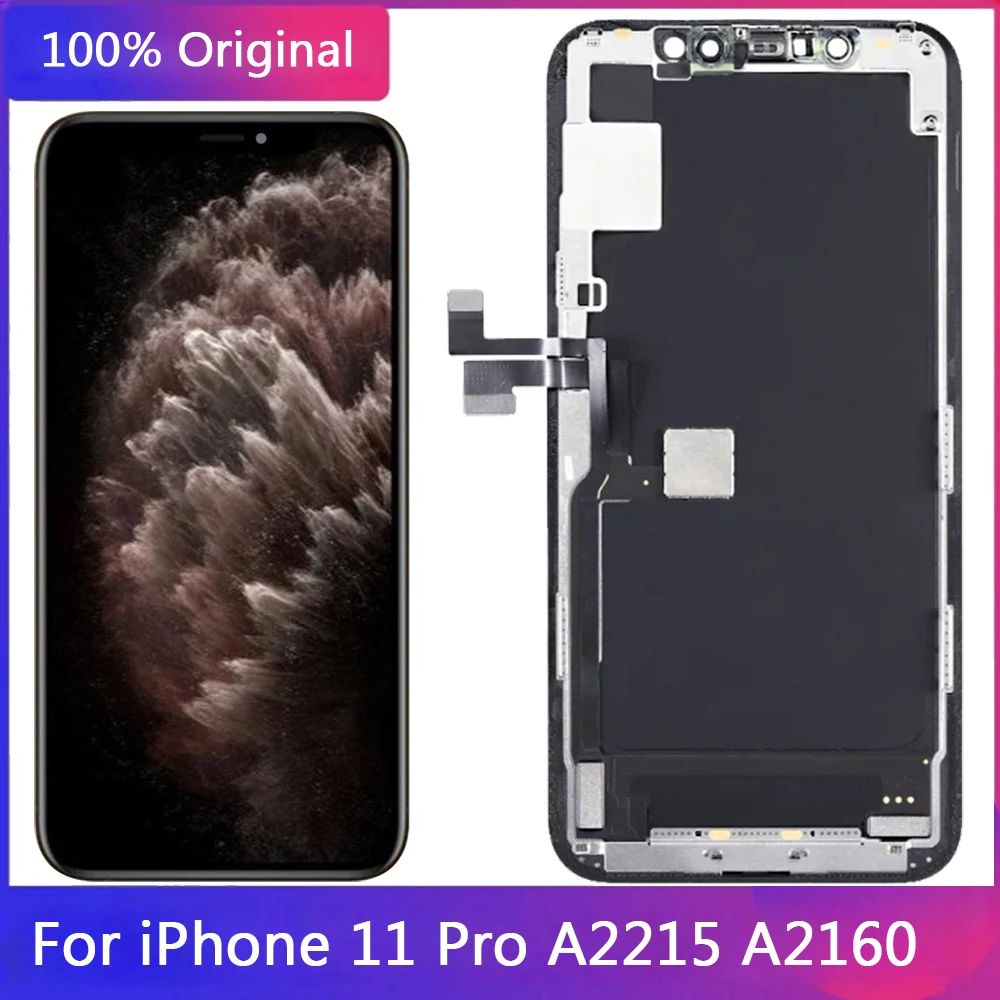 Originale Per Iphone 11 Pro Display Oled Lcd Touch Screen Ture Tone Assembly 5.8 "Iphone 11 Pro A2215 A2160 Display Lcd