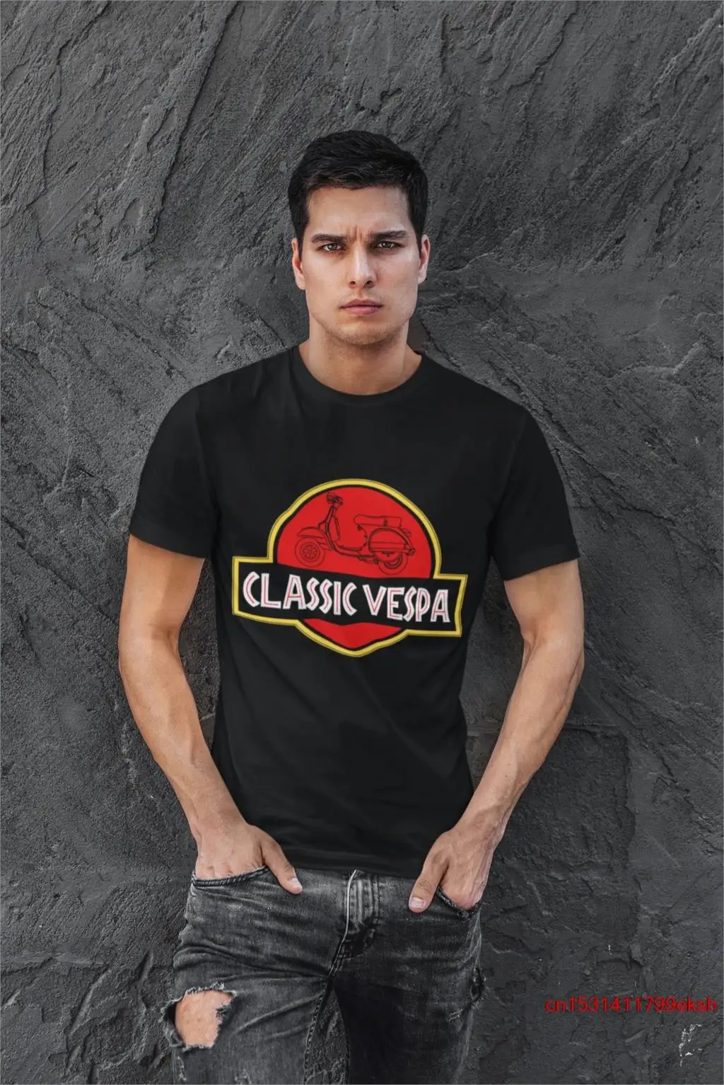 T-Shirt Classica Vespa Scooter Jack Alpha