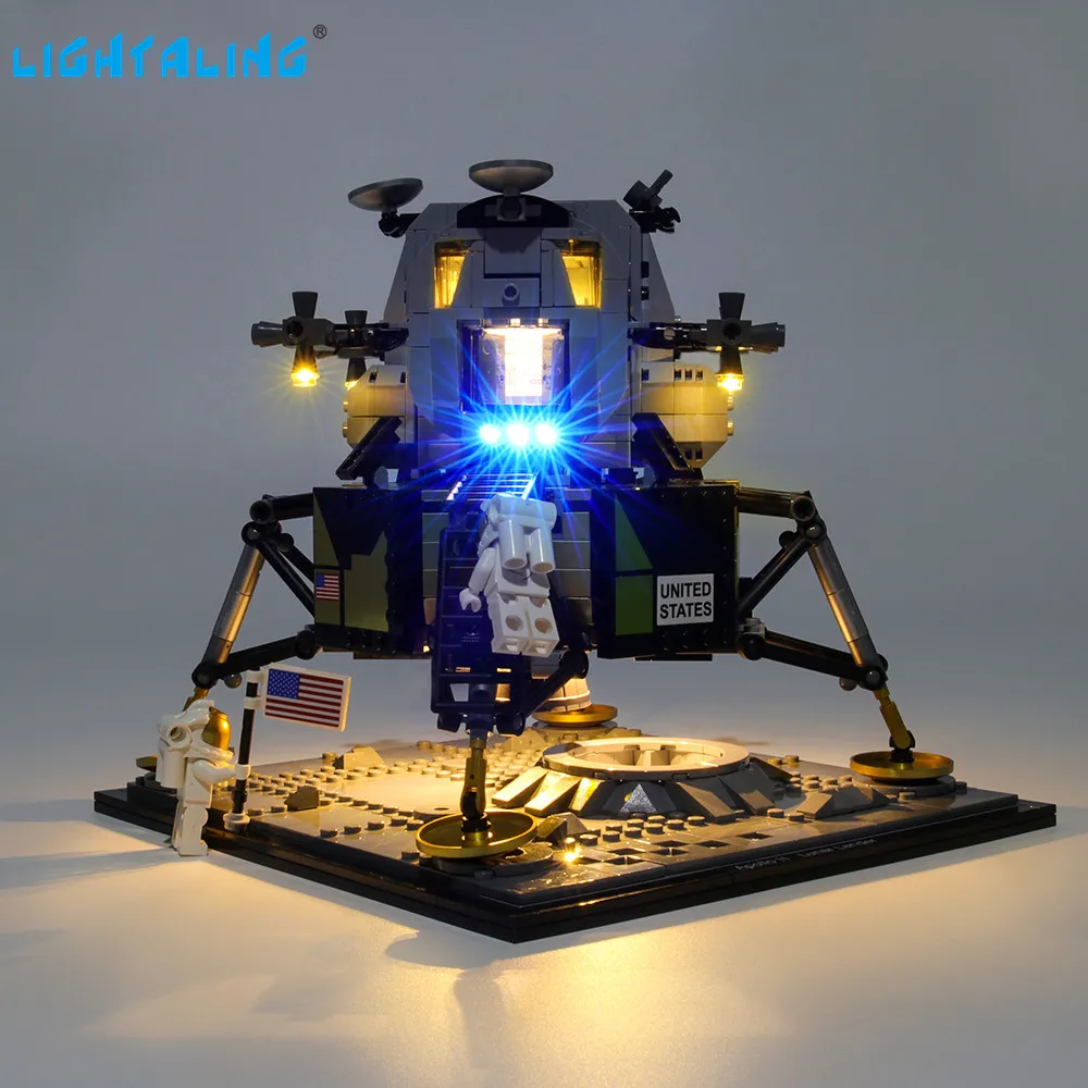 Lightaling Led Light Kit Per Il 10266 Apollo 11 Lunar Lander Building Blocks Set (Non Includere Il Modello) Mattoni Giocattoli Per Bambini