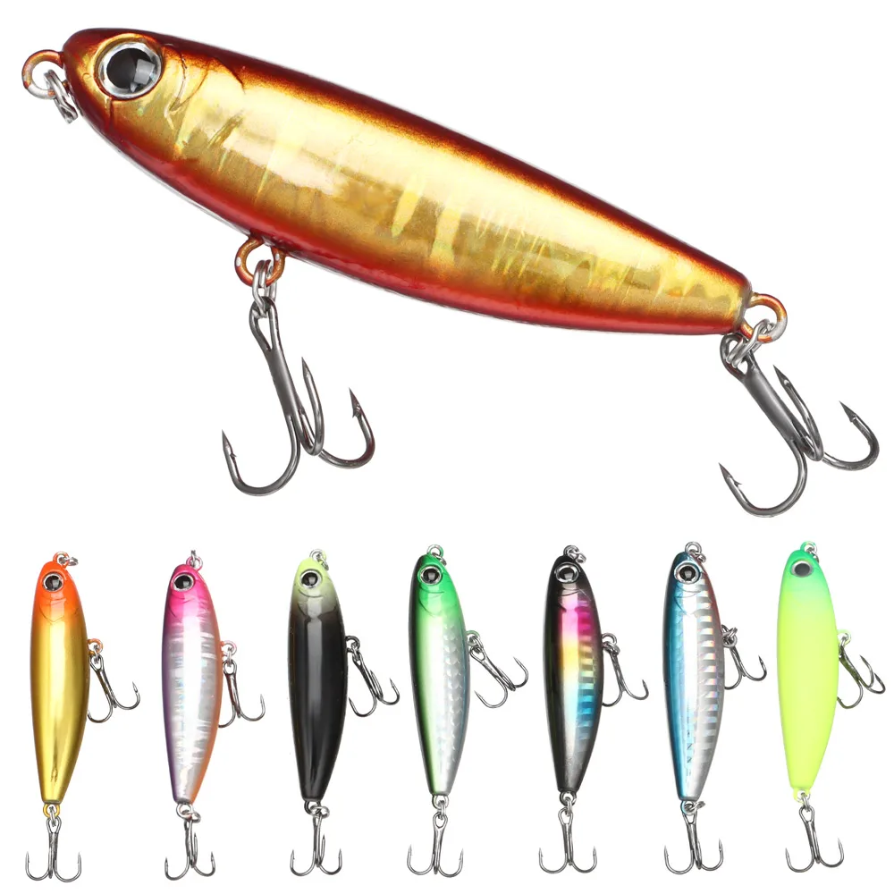 1Pc 60Mm/6G Luya Bait Water Surface Stream Pencil Fake Bait Plastic Hard Bait Simulazione Bait Fishing Gear Mandarin Fish Bait