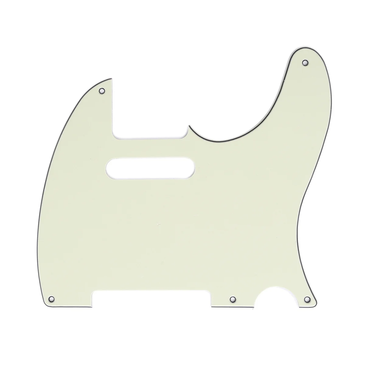 Musiclily 5 Hole Vintage Tele Pickguard Per Fender Americano/Messicano Made Telecaster Standard Di Chitarra Elettrica Di Stile, 3Ply Avorio