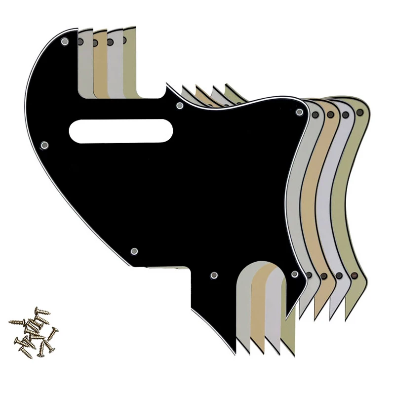Pleroo Parti Di Chitarra Battipenna Per Parafango Per Mancini American Tele F Hole Hybrid Guitar Scratch Plate Personalizzazione Supporto