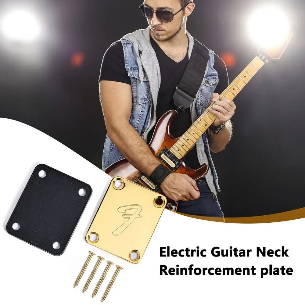 Ferro Per Parafango Stratocaster Telecaster Chitarra Elettrica Neck Plate Maniglia Piastra Di Protezione F Neck Plate Accessori Per Chitarra