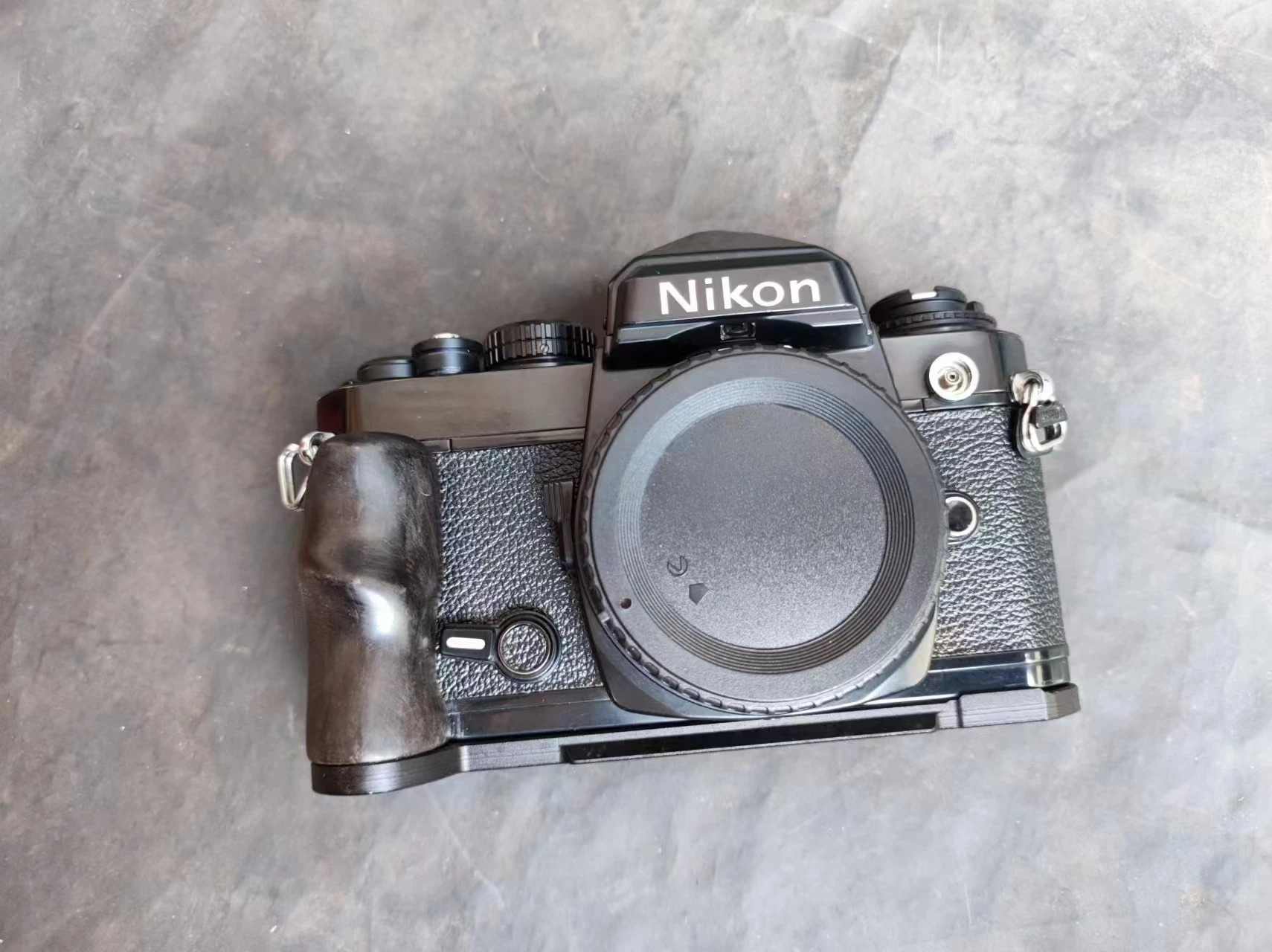 L Type Bracket Tripod Ball Head Plate Base Grip Handle For Nikon Fm2 Fm Fm3A Camera Accessories Ultra-Light Ebony Wooden