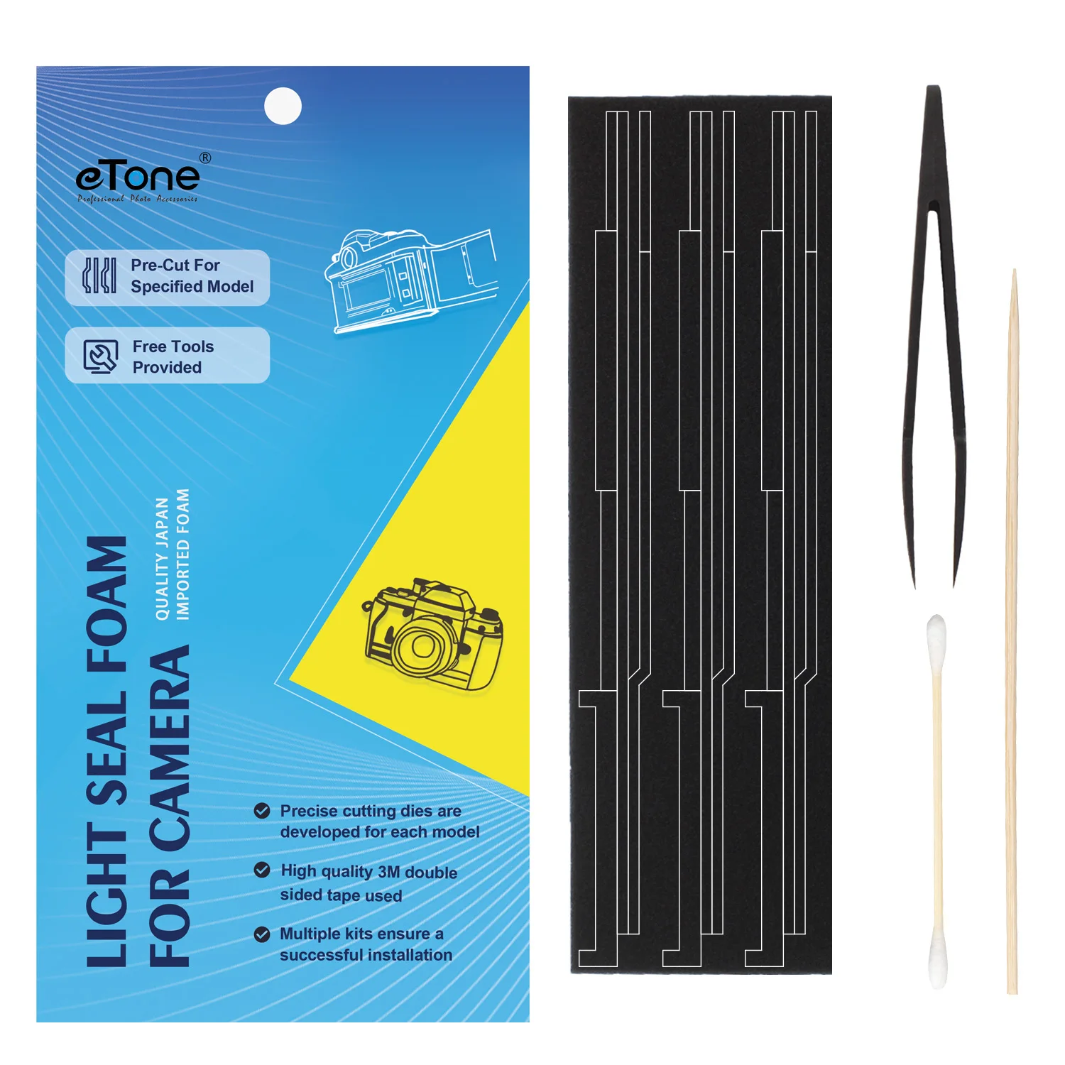 Etone Kit Di Riparazione Personalizzati In Spugna Di Schiuma Autoadesiva A Prova Di Luce Per Nikon Fe Fm Fe2 Fm2 Fm2N Fm2T