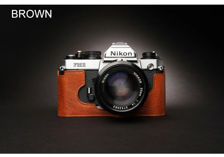 Mezza Custodia Fatta A Mano In Vera Pelle Per Fotocamera Borsa Per Nikon Fm2 Fm Fm2N Fe Fe2 Mezza Custodia Per Fotocamera