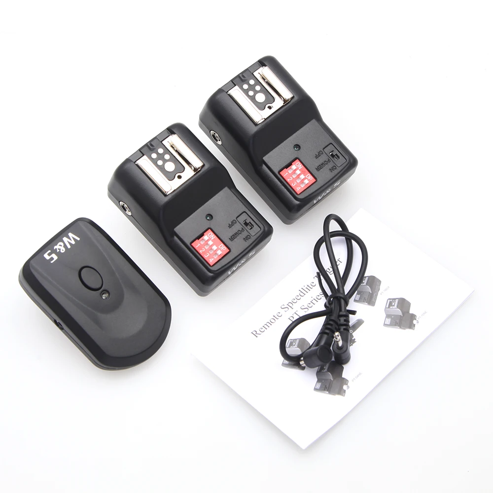 16 Canali Fm Radio Wireless Flash Sincronizzatore/Pt-016Gy Grilletto Con 2 Ricevitori Per Canon Nikon Pentax Olympus Spedizione Gratuita