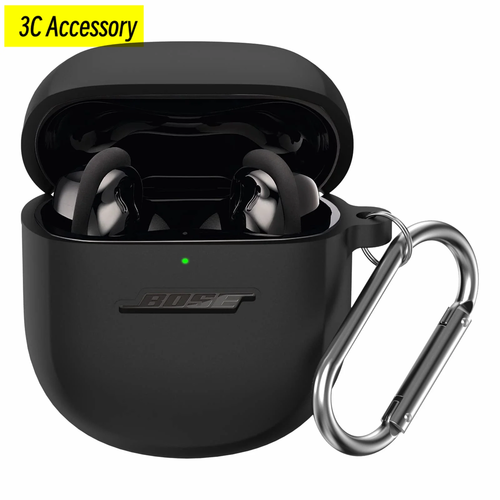 2023 Nuovo Per Bose Quietcomfort Custodia Ultra In Silicone Con Portachiavi Custodia Per Cuffie In Tinta Unita Per Bose Quietcomfort Ultra/Ii 2022
