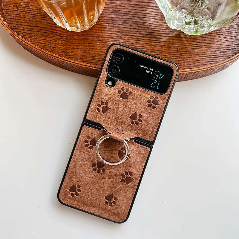 Z Flip 5 Custodia Funda Per Samsung Galaxy Z Flip 5 Z Flip 4 Z Flip 3 Cat Paw Custodia Protettiva Antiurto Per Cellulare Zflip5