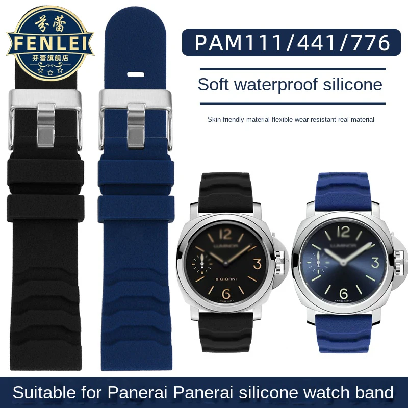 Cinturino In Gomma Per Luminox Xs0321 0329 3251 3749 3749 3741 Panerai Pam380 111 351 Cinturino In Silicone Per Orologio Diesel 24Mm Accessori