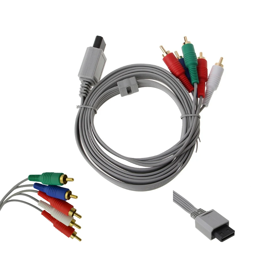 1.8M Component 1080P Hdtv Cavo Audio Av Per Cavo Adattatore Wii 5 Rca Per Cavo Wii U Ribbon Linea Cavo Componente Cavo Av