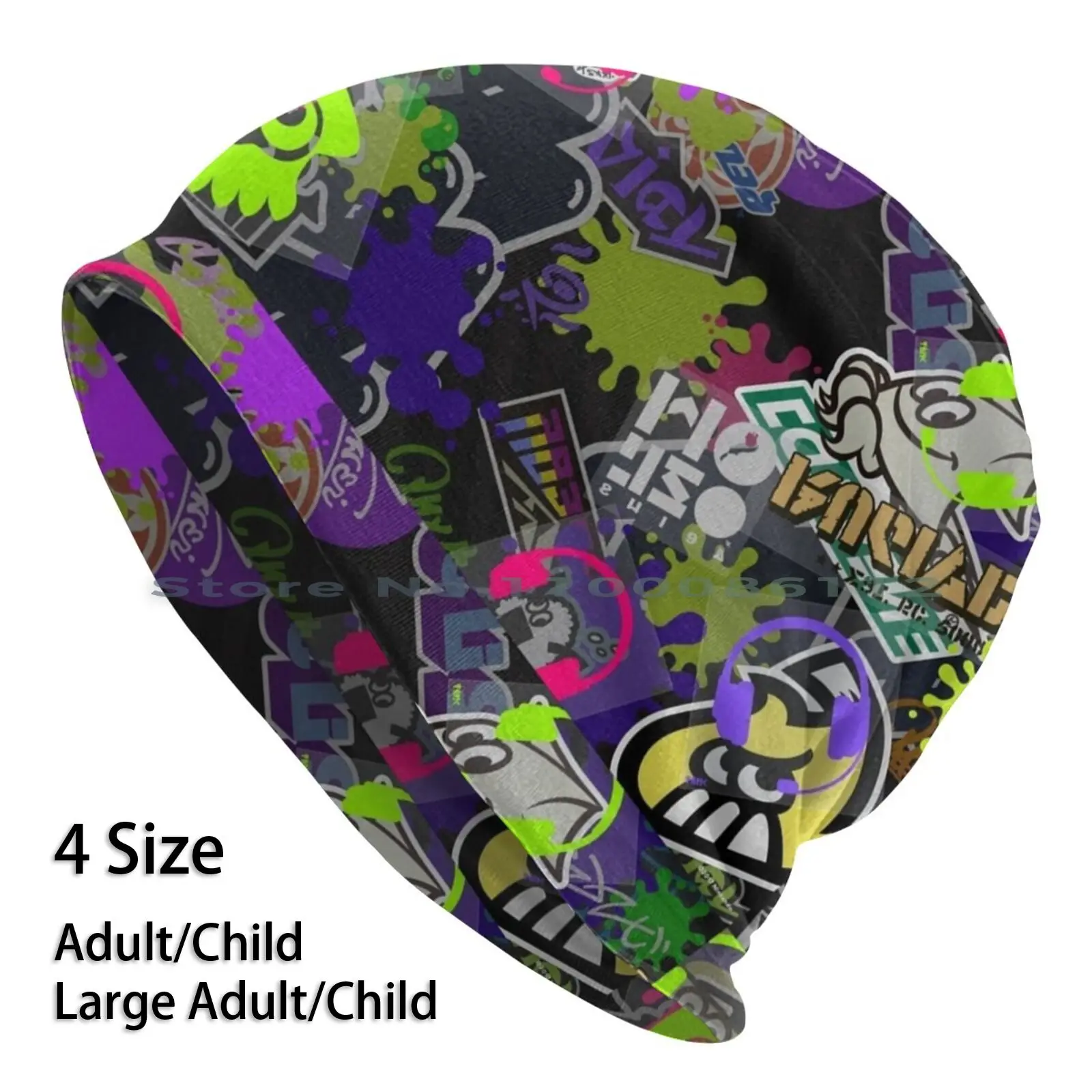 Splatoon 2-Berretti Graffiti Cappello Lavorato A Maglia Splatoon 2 Switch Videogioco Wii U Graffiti Giappone Cappello Lavorato A Maglia Senza Tesa Sku
