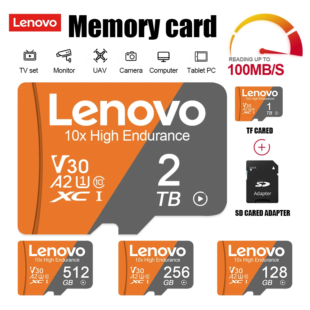Lenovo 1Tb Micro Tf Sd Card A2 2Tb Sd Memory Card 128Gb Cartao De Memoria Micro Tarjeta Sd Per Nintendo 64 Steam Deck Psvita