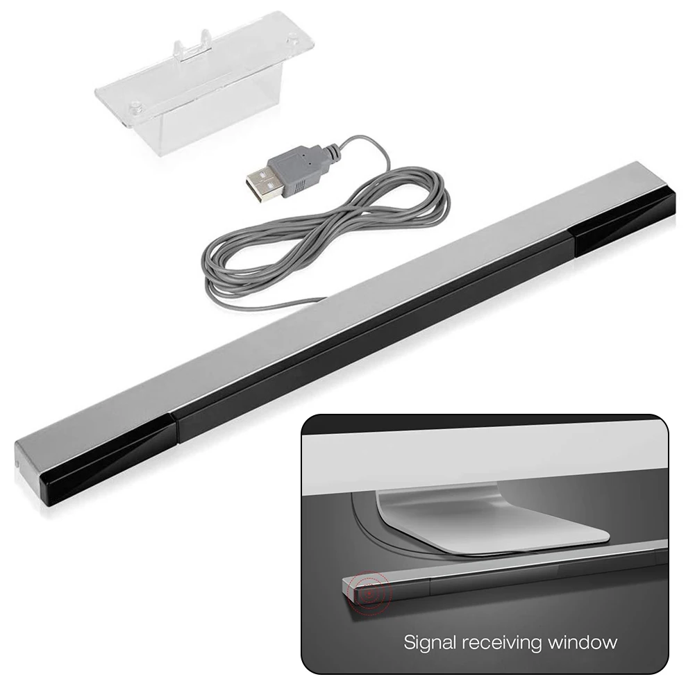 Usb Wired Ir Sensor Bar Per Nintendo Wii Wii U Game Remote Wired Infrared Ray Sensor Induttore Ricevitore Bar Accessori