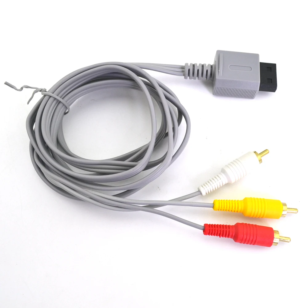 Cavo Composito Av 1.8M 3 Rca Component Cable Per Wii Per Wii U Per Uscita Video Principale 480P Cavo Av Audio Video
