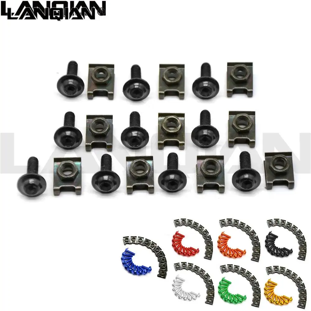 Bulloni Per Carenatura Da Lavoro Per Carrozzeria Da 6Mm Per Yamaha Fjr1300 Yz125 Fz6 S2 Virago 250 Yz250F Xt Wr250F Honda Shadow 750