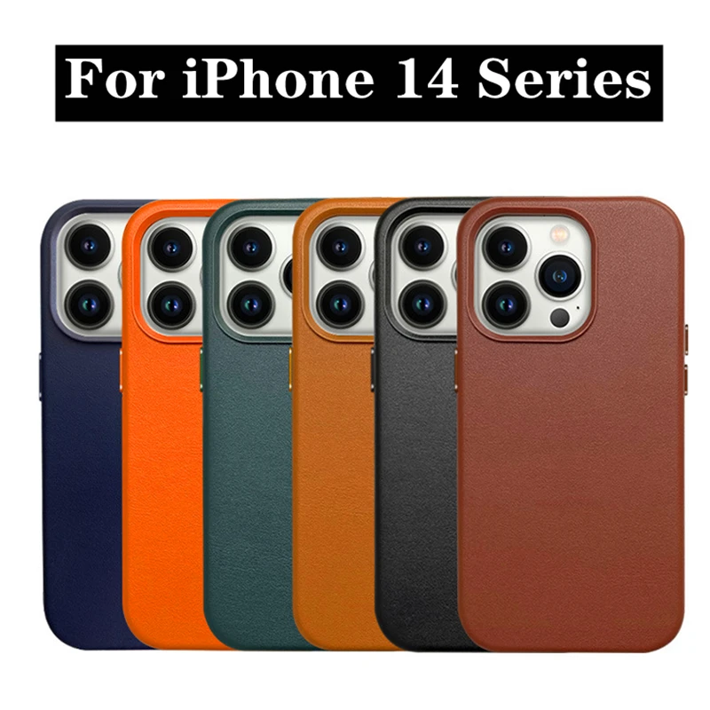 2023 Nuova Custodia In Pelle Macsafe Magnetica Ufficiale Per Magsafe Iphone 14 Pro Max 14 Plus 14Pro 14Plus 14Promax I14 Mac Cover Sicura
