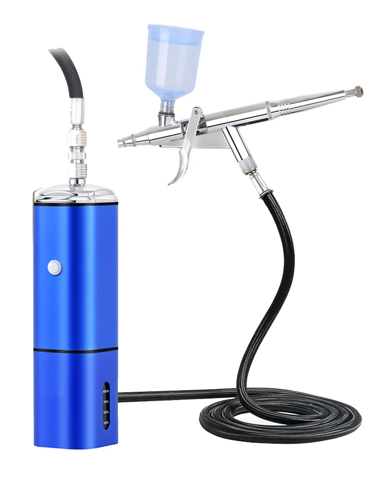 Protable Nail Art Makeup Tattoo Paint Sprayer Gun Air Brushes Cake Decorating Airbrush Kit Con Strumenti Del Compressore Aerografo