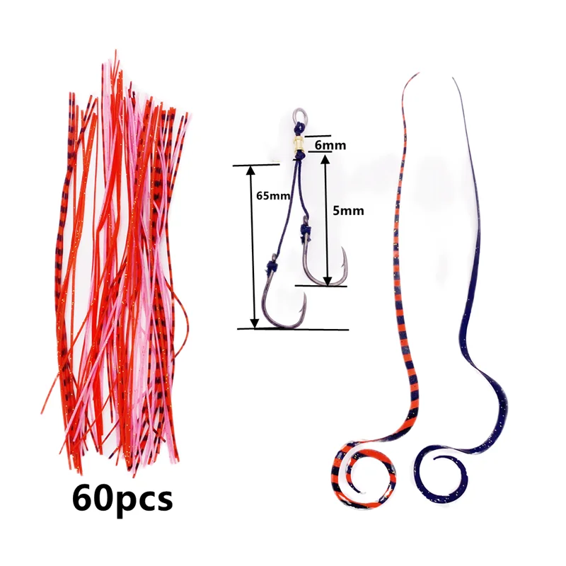 5 Pz * Coppe Slide Parts Snapper Gonna In Silicone Assist Hook Pesca In Mare Jigging Hook Jig Head Fishing Hook Squid Lure