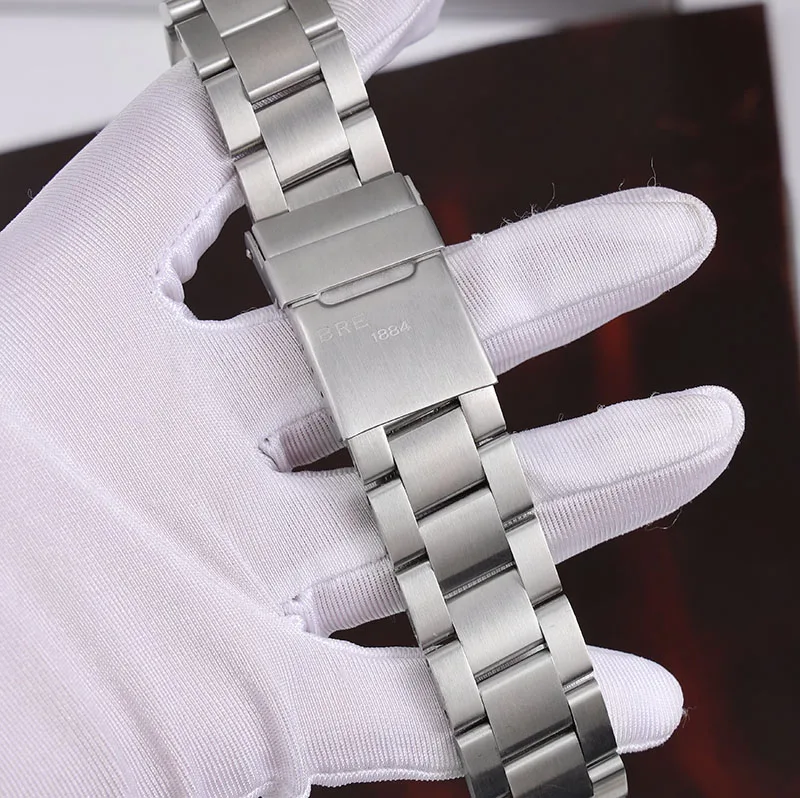 Per Breitling Super Ocean Steel Band Aviation Time Watch Band Avengers Curved End Precision Steel Watchband Watch Chain 22Mm
