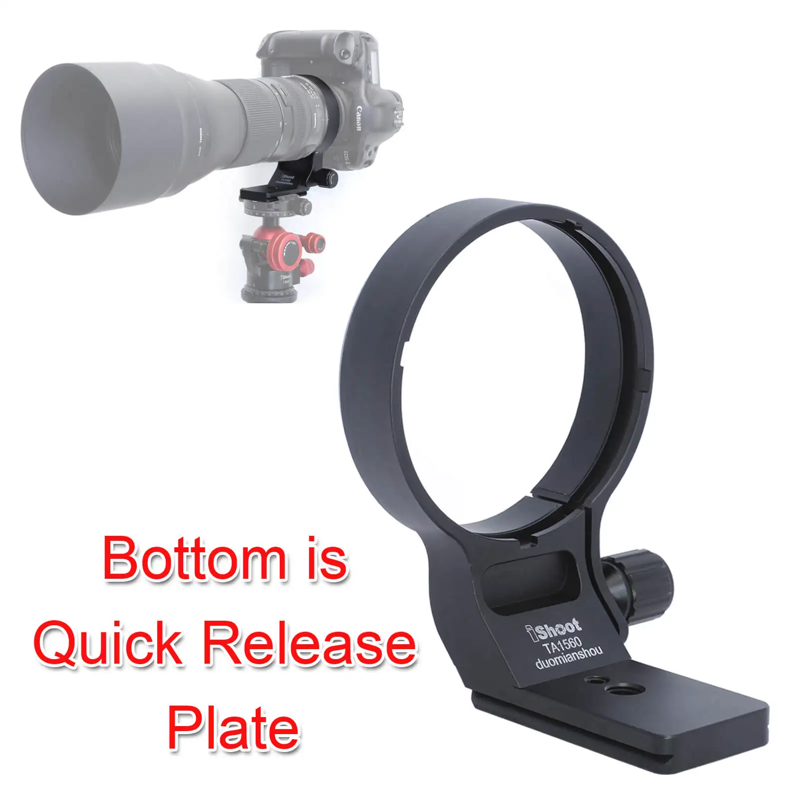 81 Millimetri Tripod Mount Lens Anello Collare Per Tamron Sp 150-600 Mm F/5-6.3 Di Vc Usd G2 Lens (Di Nikon F Mount E Canon Ef Mount)