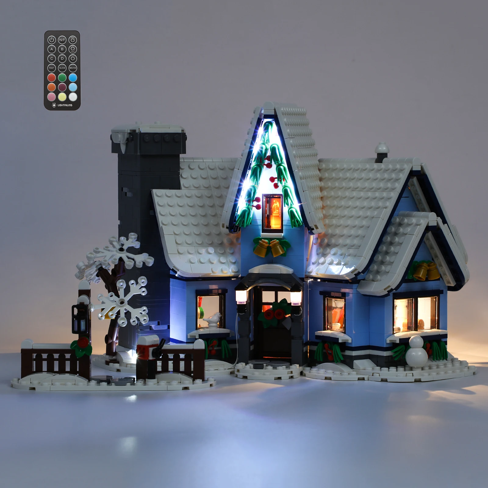 Kit Luci A Led Yeabricks Per Telecomando Per Visita Di Babbo Natale 10293, Regalo Di Natale