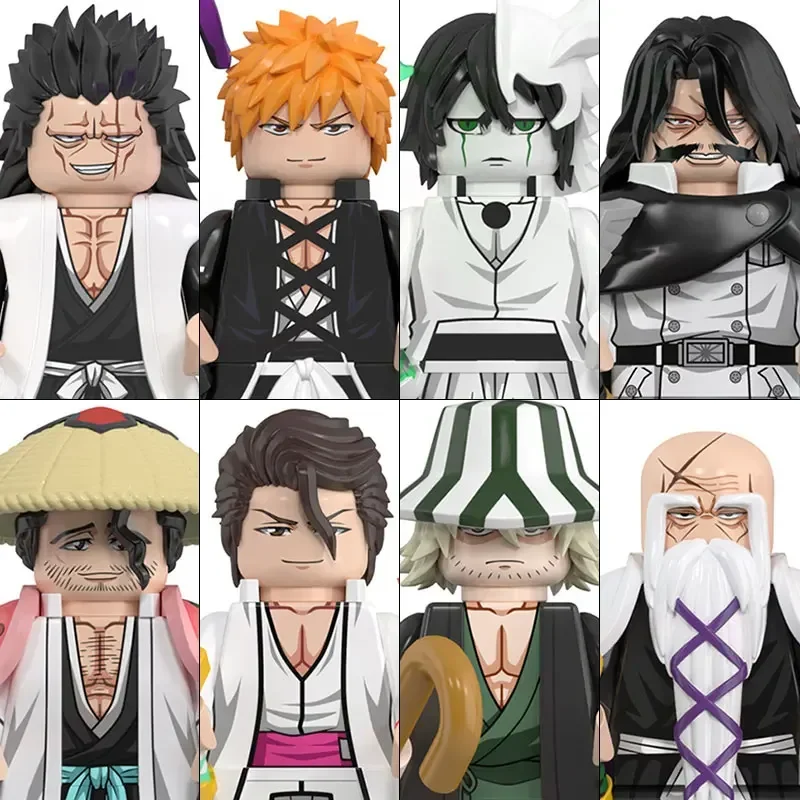 Wm6164 Kdl816 Bleach Building Blocks Anime Cartoon Mini Action Figures Giocattolo Regalo Di Natale Ichig Jujutsu Kaisen Minifigures