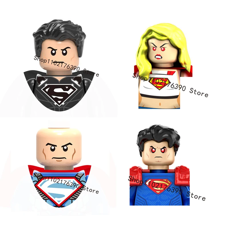 Superman Series Supergirl Assemblare Building Blocks Super Woman Bricks Abs Toys Kids Action Figures Regalo Di Natale