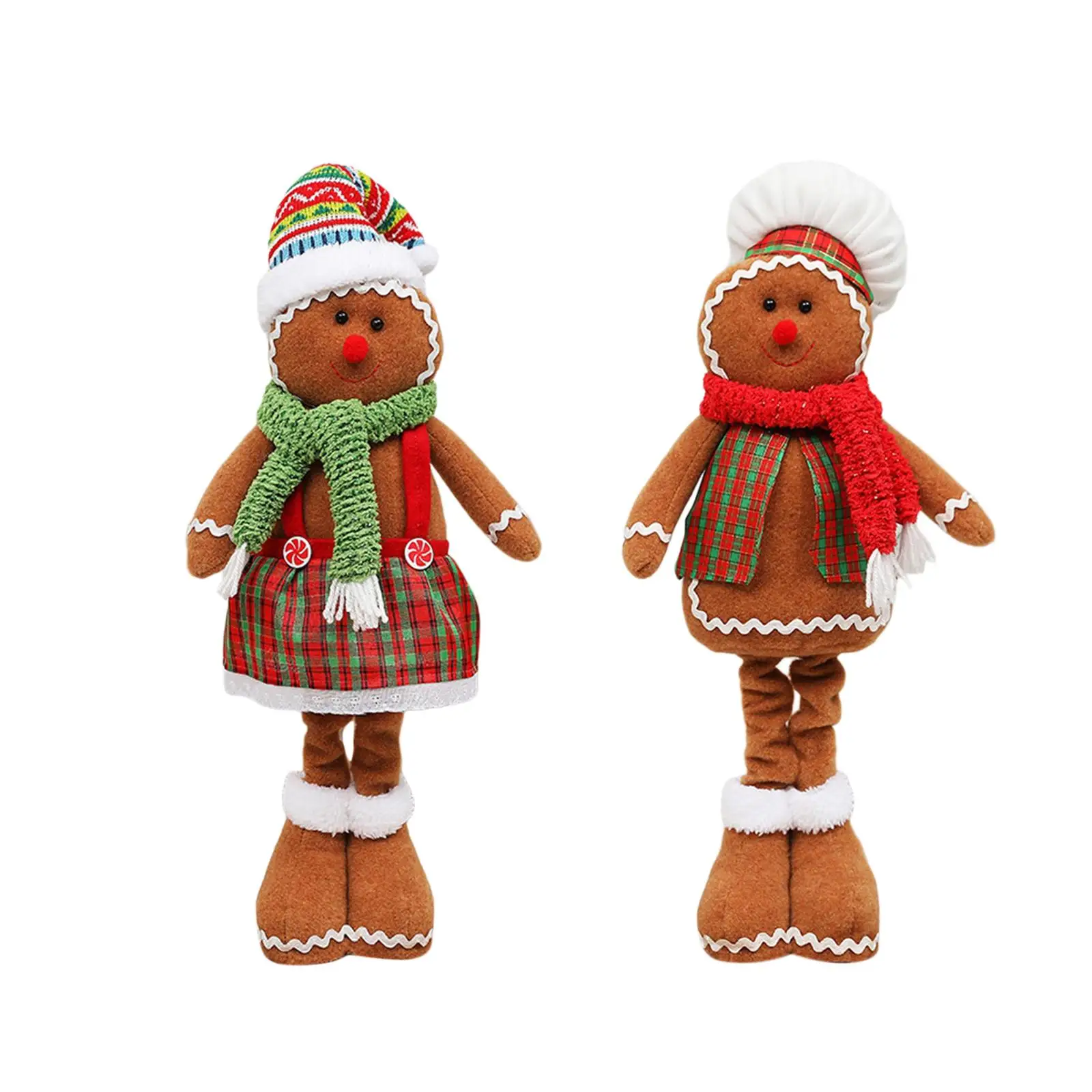 Decorazioni Natalizie Bambole Natale Gingerbread Man Ornamenti Natale Estensibile