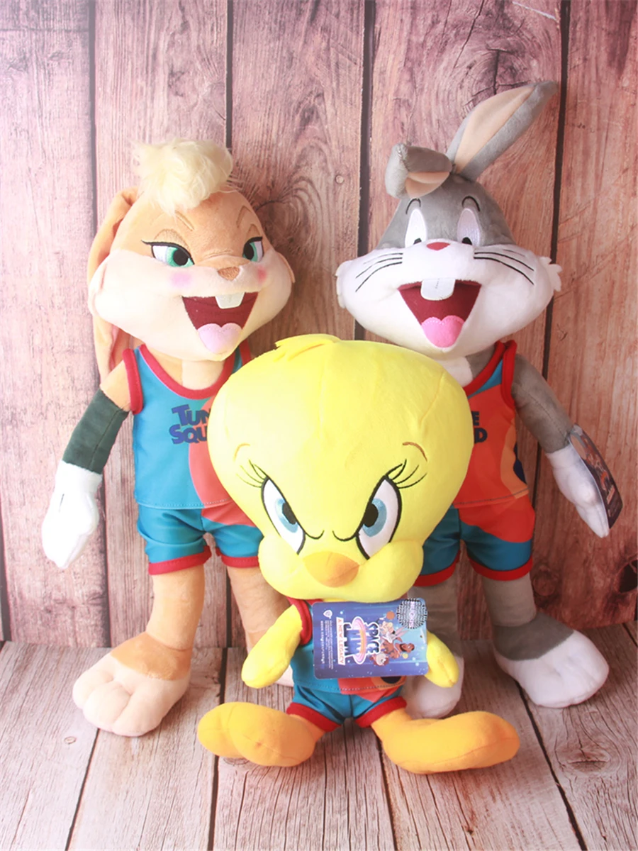 Space Jam 2 A New Legacy Looney Tunes James Bugs Bunny Tweety Ola Bunny Movie Peluche Farcito Anime Figure Doll Toys Gift