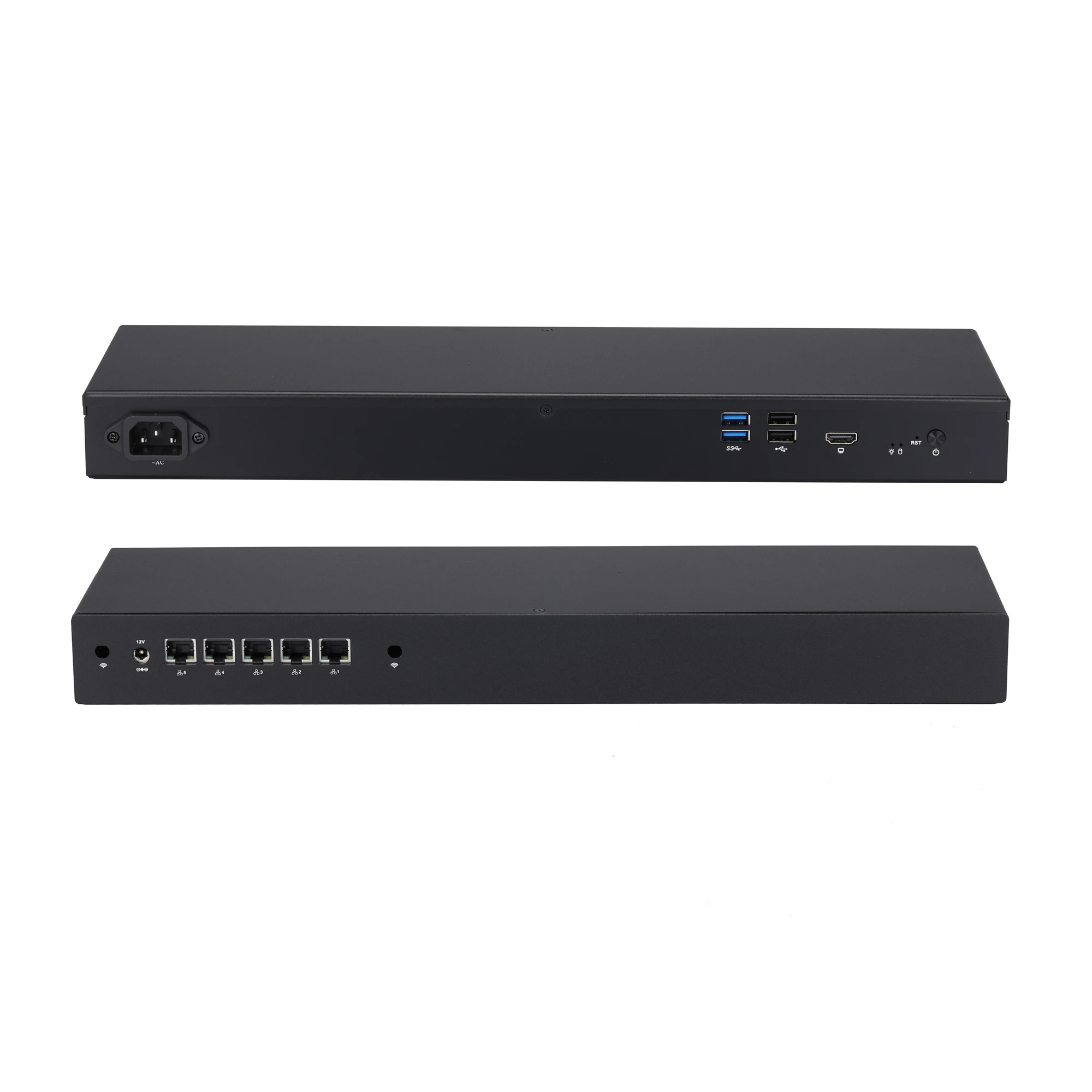 Qotom Q730G5 Q750G5 Mini Pc Gemini Lake Celeron J4105 J4125 1U Chassis Router Firewall Mini Computer Desktop Industriale