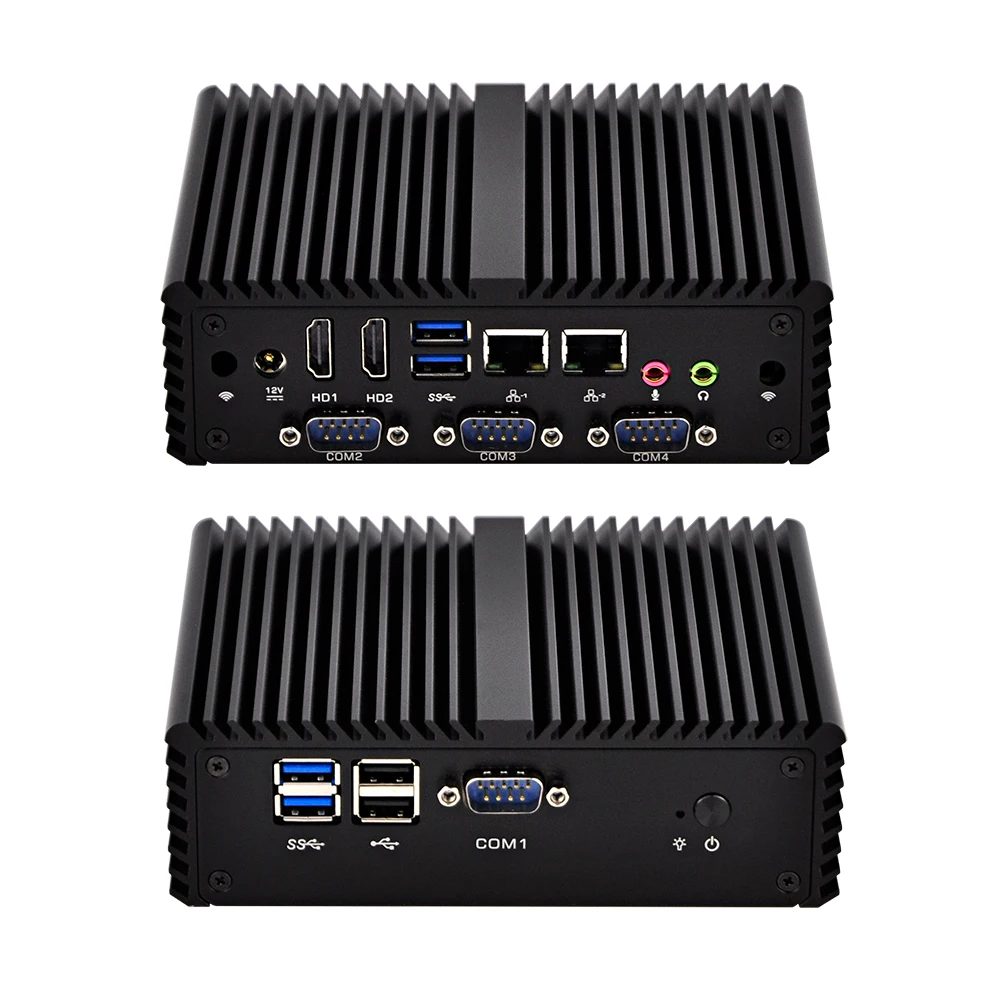 Aes Ni 4 Rs232 X86 Ubuntu Linux Mini Computer Pc,Q400P.Firewall Router Os,Fanless,Dual Lan Gateway Pc