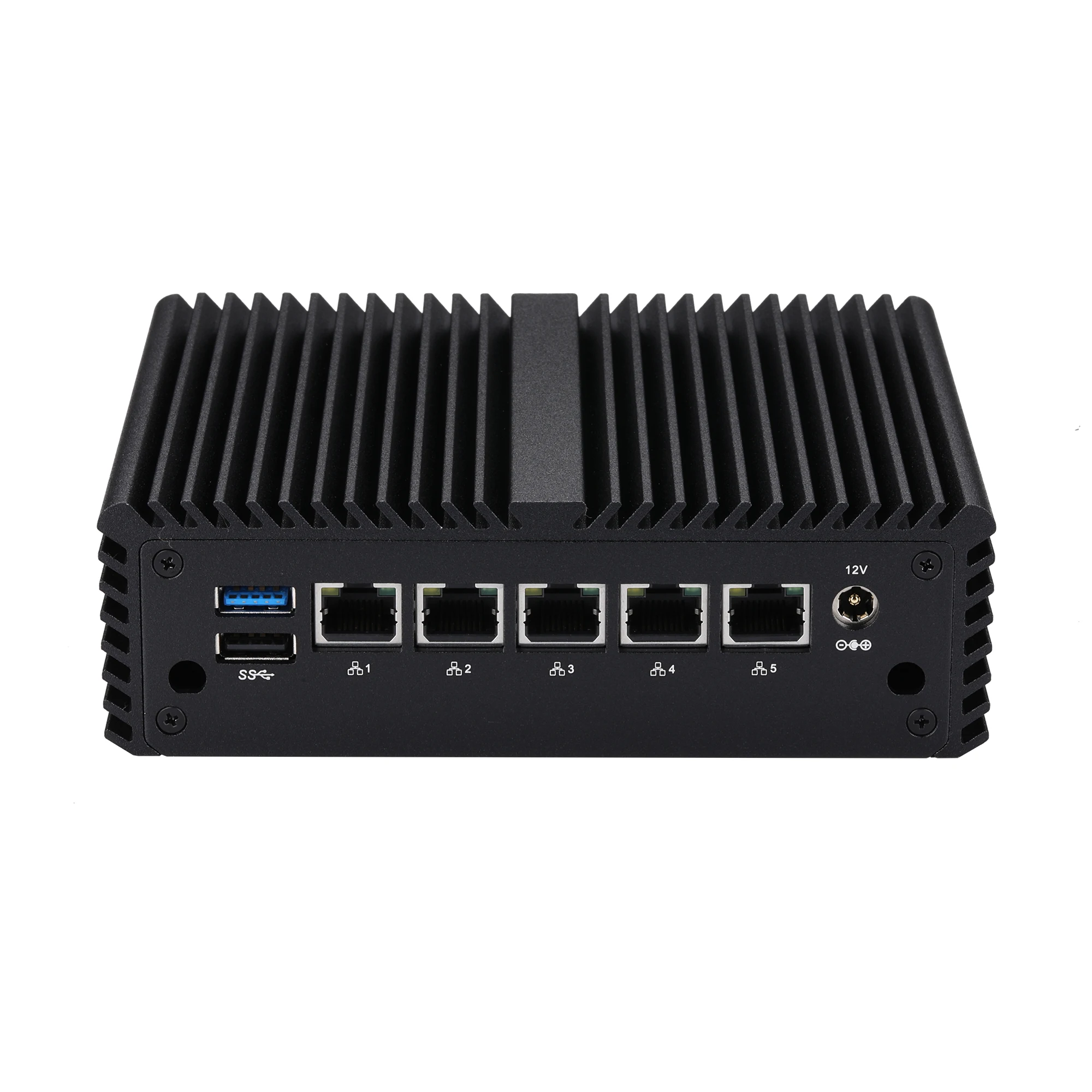 Qotom Q10821G5 J6412 Processore Elkhart Lake 3 Display Porta Video 5 I226-V 2.5 Gigabit Lan Network Firewall Server Mini Pc