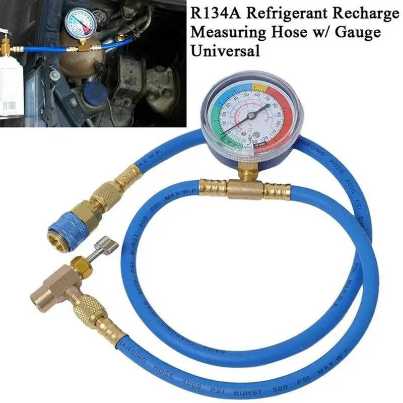 Tubo Refrigerante Ricarica Kit Aria Per Auto R134A Condizionatore D'Aria Tubo Di Ricarica Per Gas Frigorifero Per Auto Freons Tubo Di Ricarica Strumen