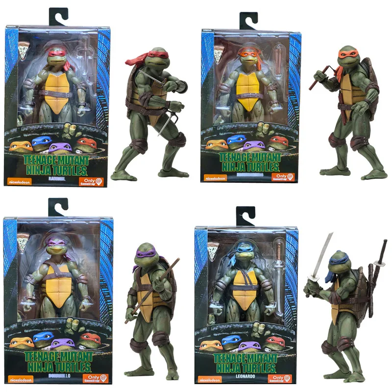 Teenage Mutant Ninja Turtle Action Figure Neca 1990 Movie Tmnt Figurine Collezione Mobile Modello Anime Pvc Doll Ornaments Gift