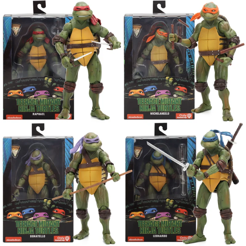Neca Teenage Mutant Ninja Turtles Tmnt 1990 Movie Fogna Tartaruga Bambole Giocattoli Pvc Action Figure Modello Da Collezione Giocattolo Regalo Per Bam