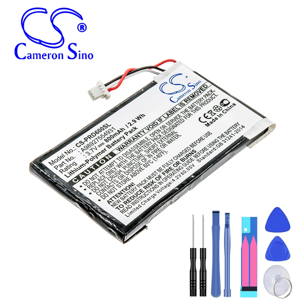 E-Book, E-Reader 800Mah / 2.96Wh Batteria Per Sony Muslimah Prs-600 Prs-600/Rc Prs-600/Bc Nero 42.0G 3.70V