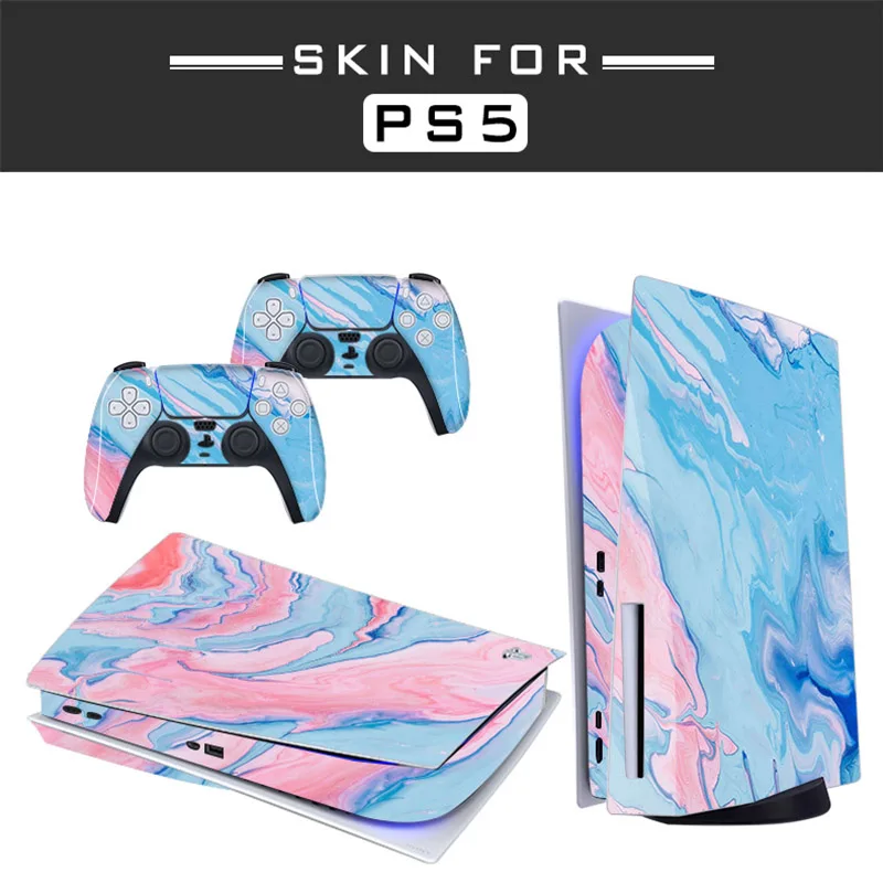 Nuovo Design Per Ps5 Disk Skin Sticker Decal Cover Per Playtation 5 Console E 2 Controller Ps5 Disk Skin Sticker