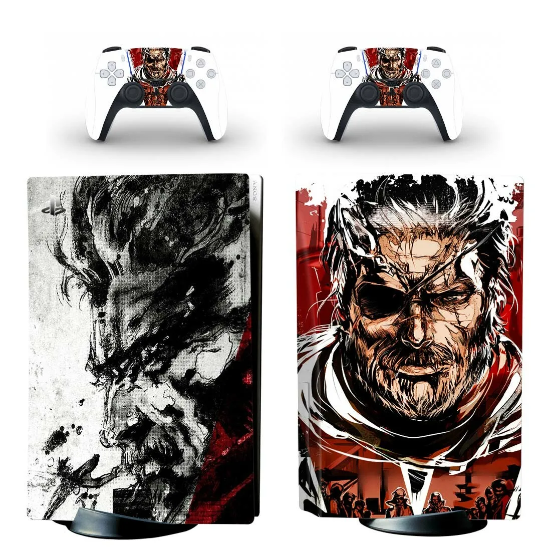 Metal Gear Solid Ps5 Disc Skin Sticker Decalcomania Cover Per Console E 2 Controller Ps5 Disk Skin Sticker Vinyl