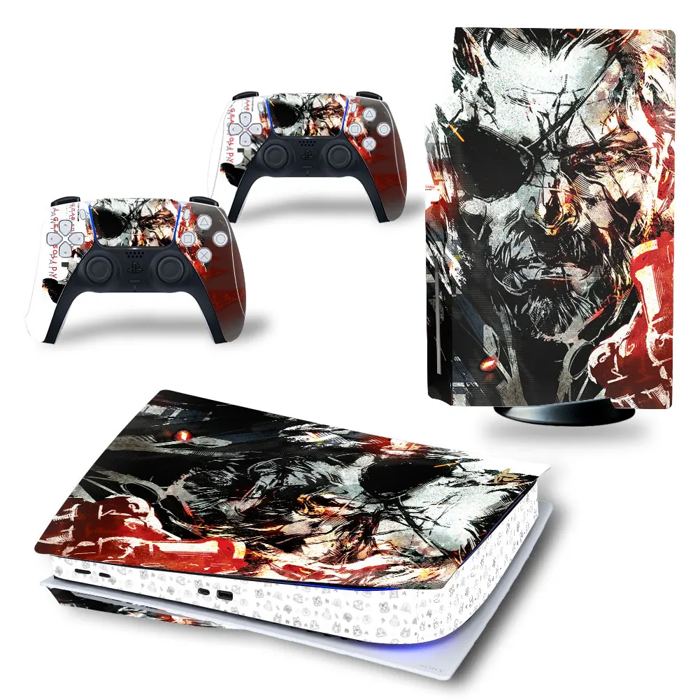 Metal Gear Ps5 Disk Digital Edition Skin Sticker Decalcomania Cover Per Console Ps5 E 2 Controller Ps5 Skin Sticker